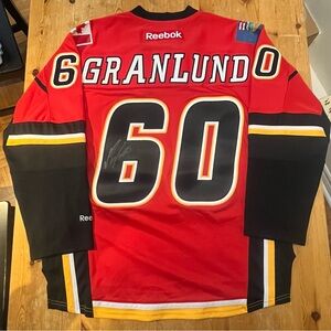 *Signed* Markus Granlund Calgary Flames Authentic Jersey
